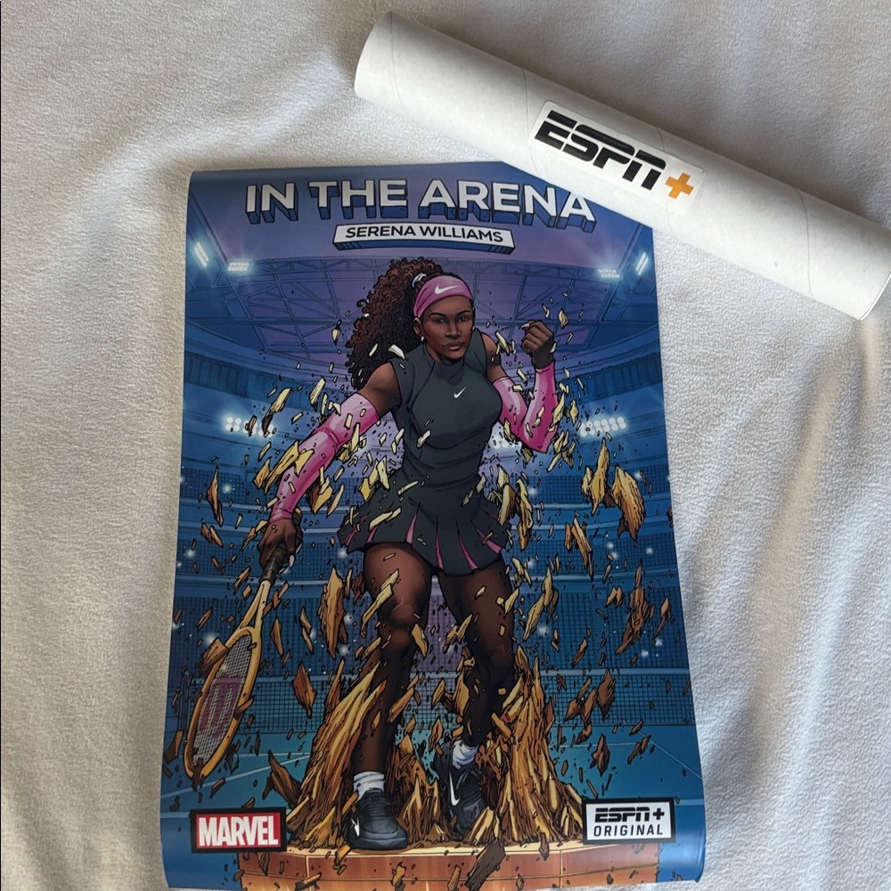 New, US Open Give-a-way, Marvel Serena Williams Dynamic Poster